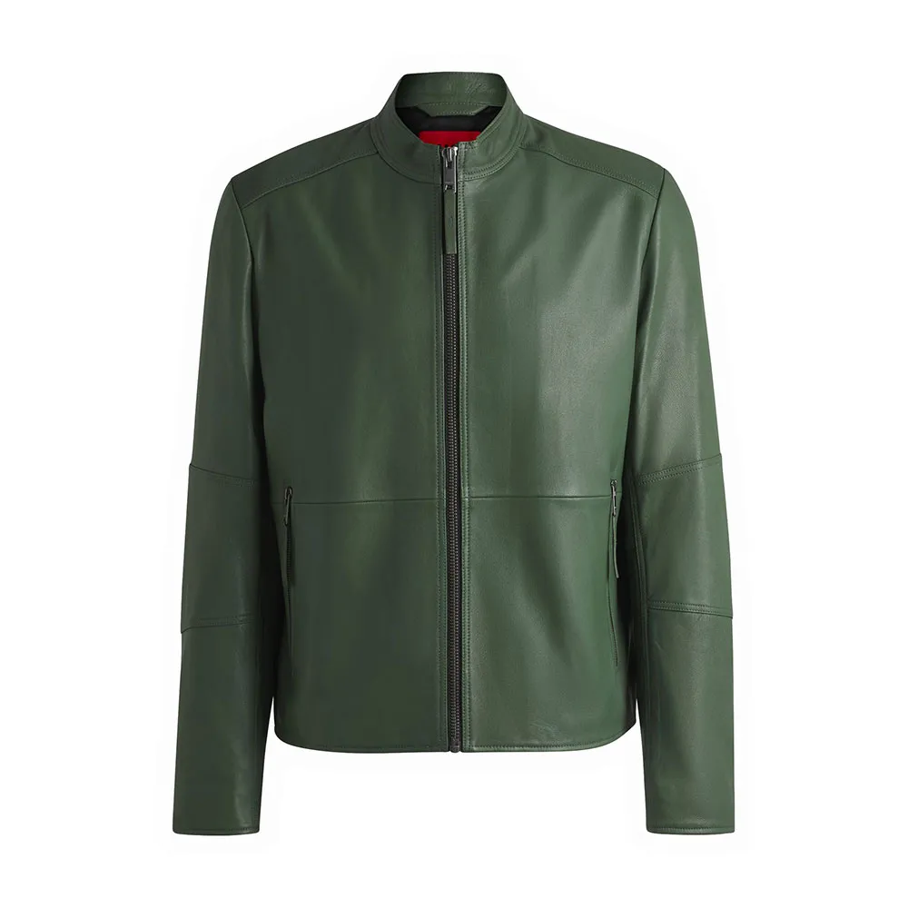 

Куртка HUGO Lokis 3 10257422 leather, зеленый
