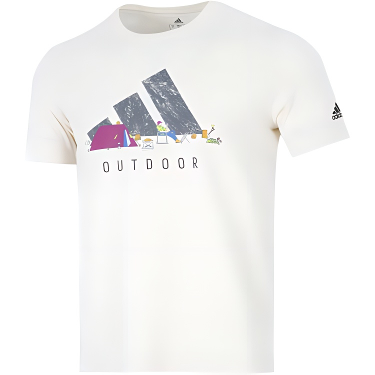 

Футболка мужская цвета экрю Adidas, Ecru