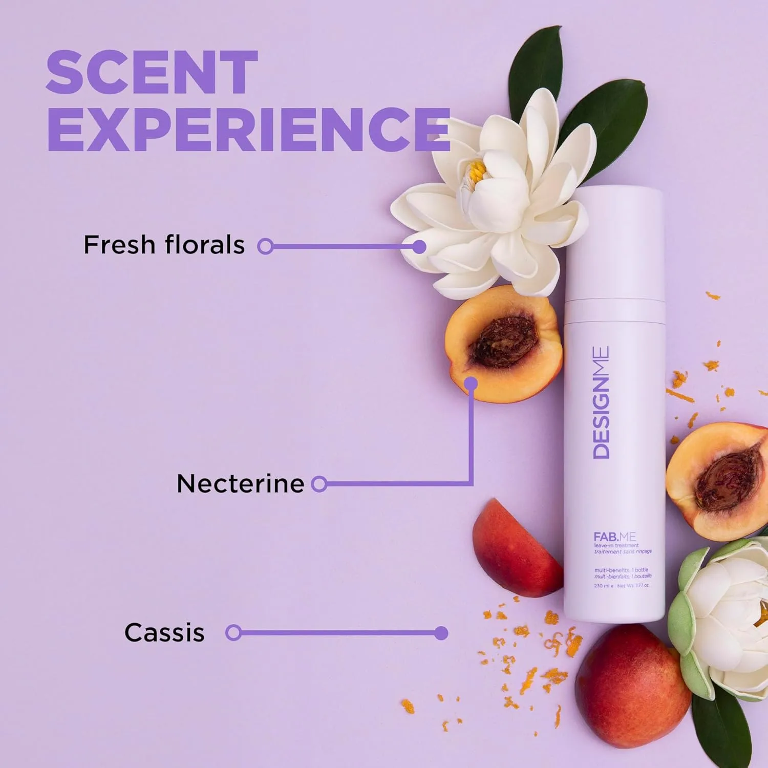 FAB.ME Leave-In Treatment от DESIGNME | Многофункциональный кондиционер без смывания для вьющихся волос | Легкий спрей-кондиционер для сухих волос | Спрей для послушности и контроля Design.Me — фото 3