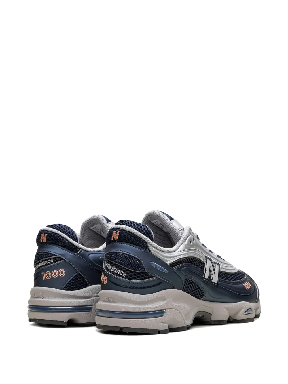 1000 кроссовки «Винтажный индиго/серебристый металлик» NEW BALANCE, синий — фото 4