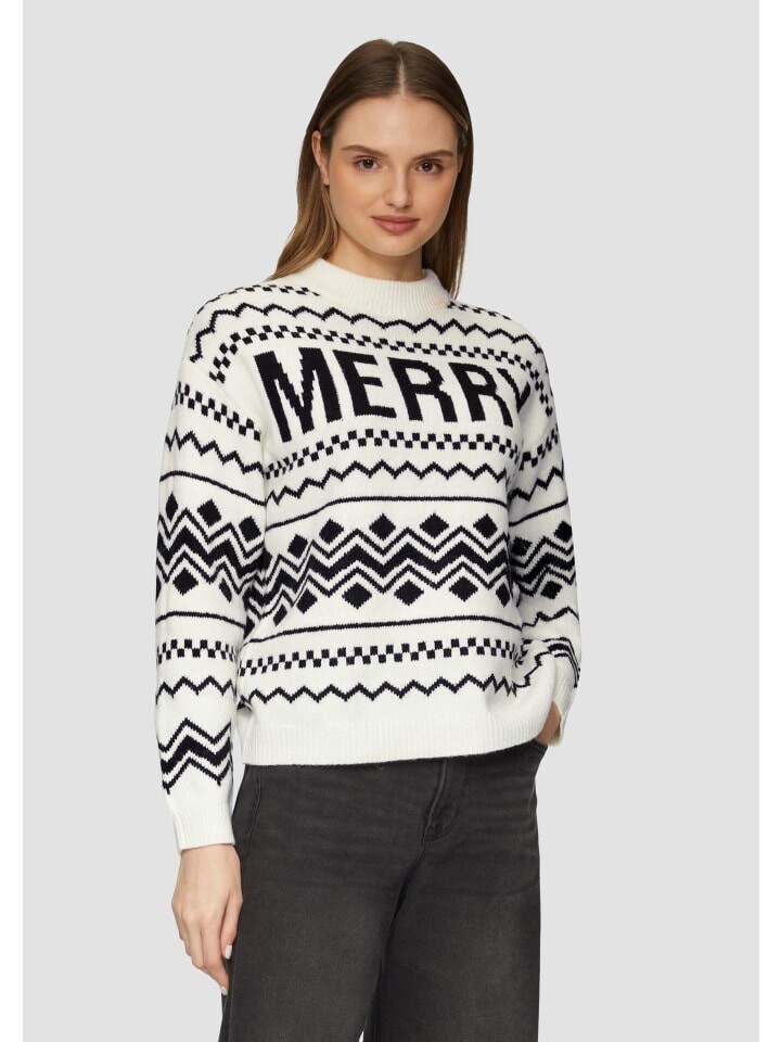 

Пуловер s.Oliver Strickpullover langarm, черный