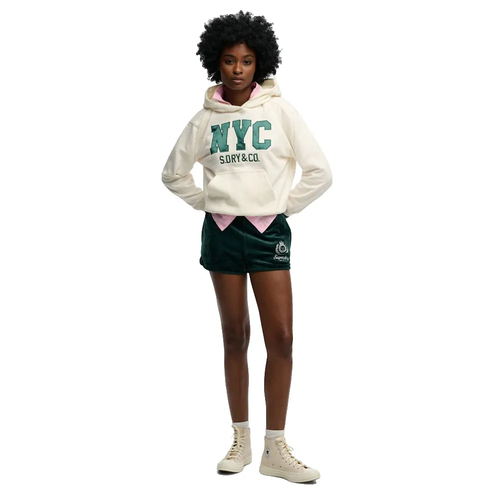 Толстовка Superdry Country Club Varsity, бежевый — фото 4