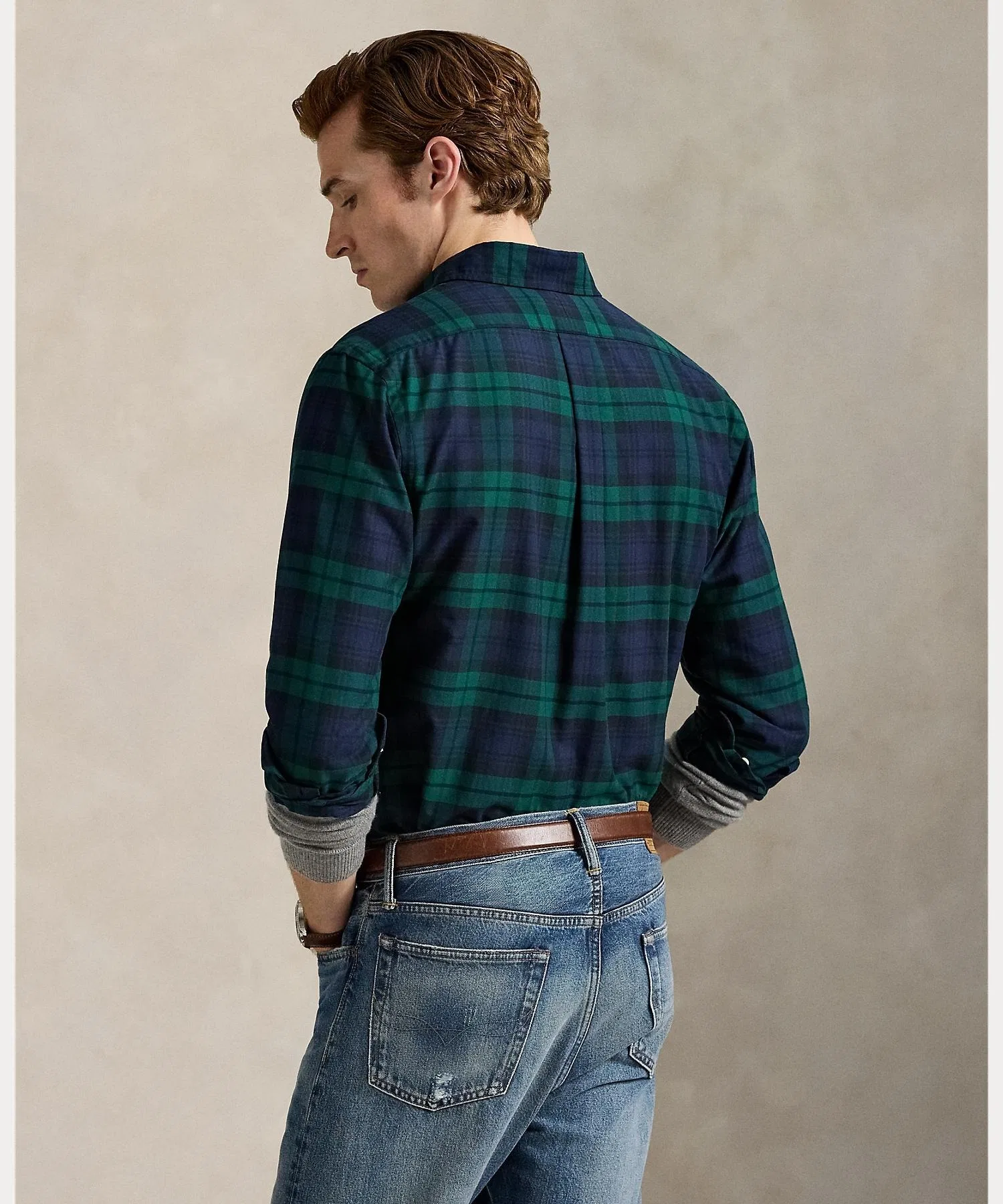 Мужская рубашка Polo Ralph Lauren Классическая в клетку — фото 4