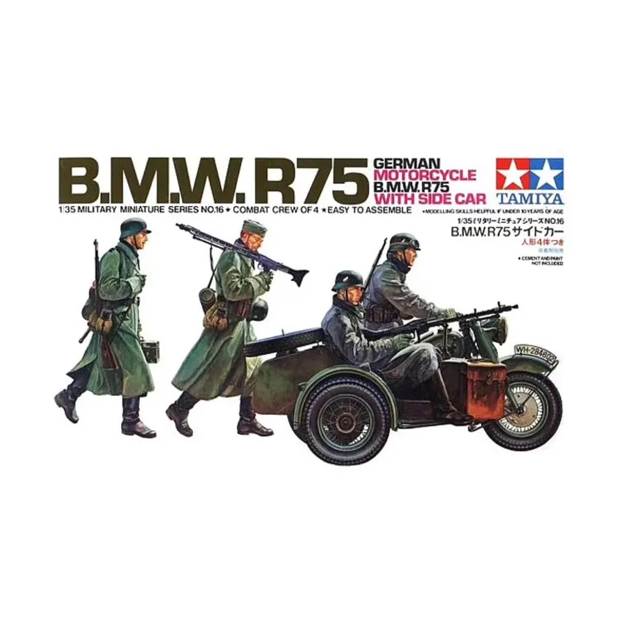 

Немецкий БМВ. R75 с бортовым автомобилем, Military Models - 1/35 Scale