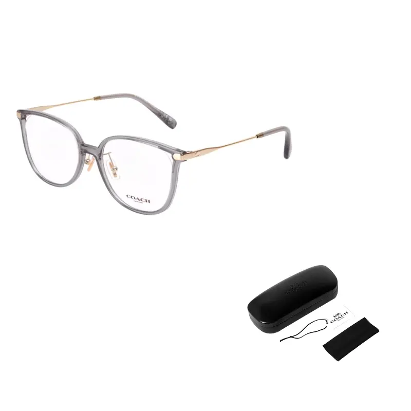 

COACH Оправы для очков нестандартной формы пластиковые унисекс серые, Gray