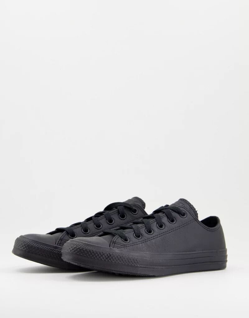 Однотонные черные кроссовки Converse Chuck Taylor All Star Ox