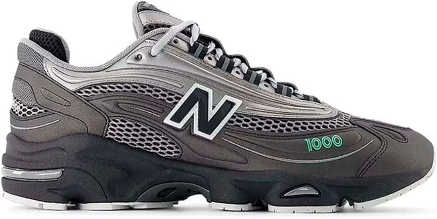 

Мужские кроссовки New Balance M1000T, черно-серебристо-салатовый цвет
