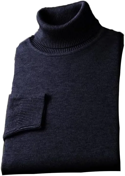 

Вязаный свитер с высоким воротником, длинный рукав, Plus Size