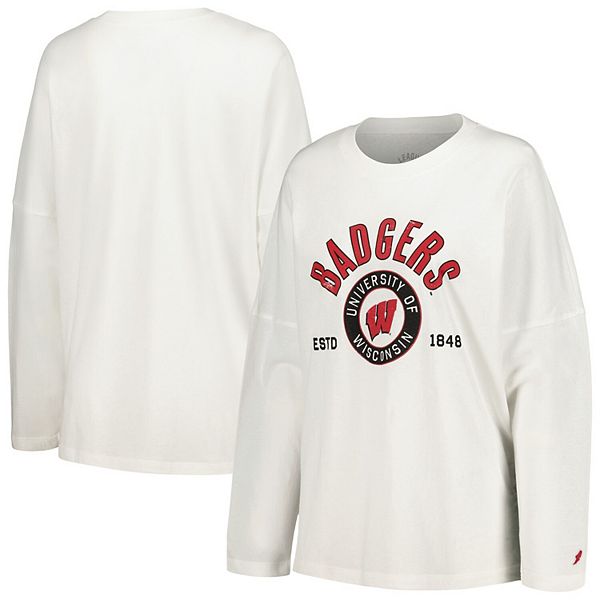 

Женская футболка с длинным рукавом oversize Wisconsin Badgers Unbranded