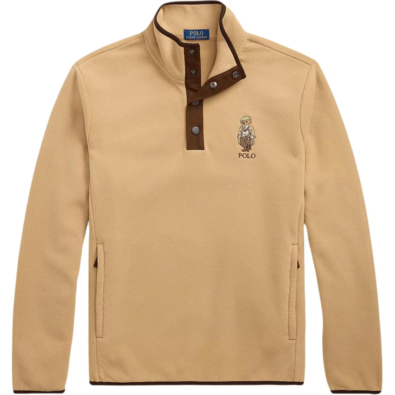 Свитшот с полузамком Polo Bear Polo Ralph Lauren, Classic Camel