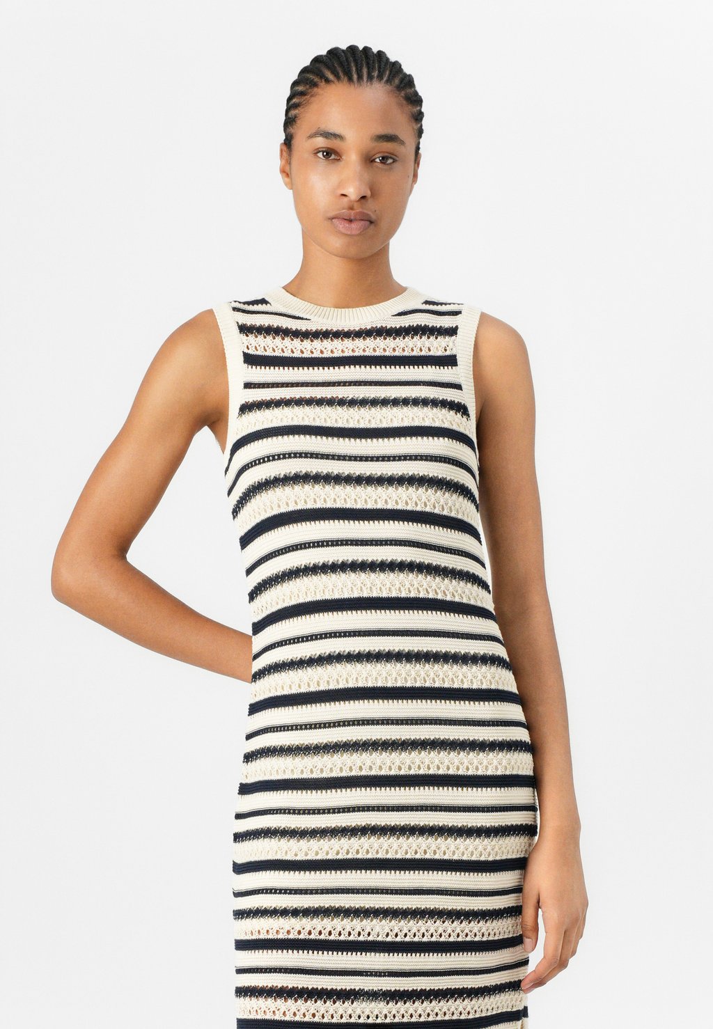 Платье-джемпер MIDI DRESS Tommy Hilfiger, бежевый — фото 4