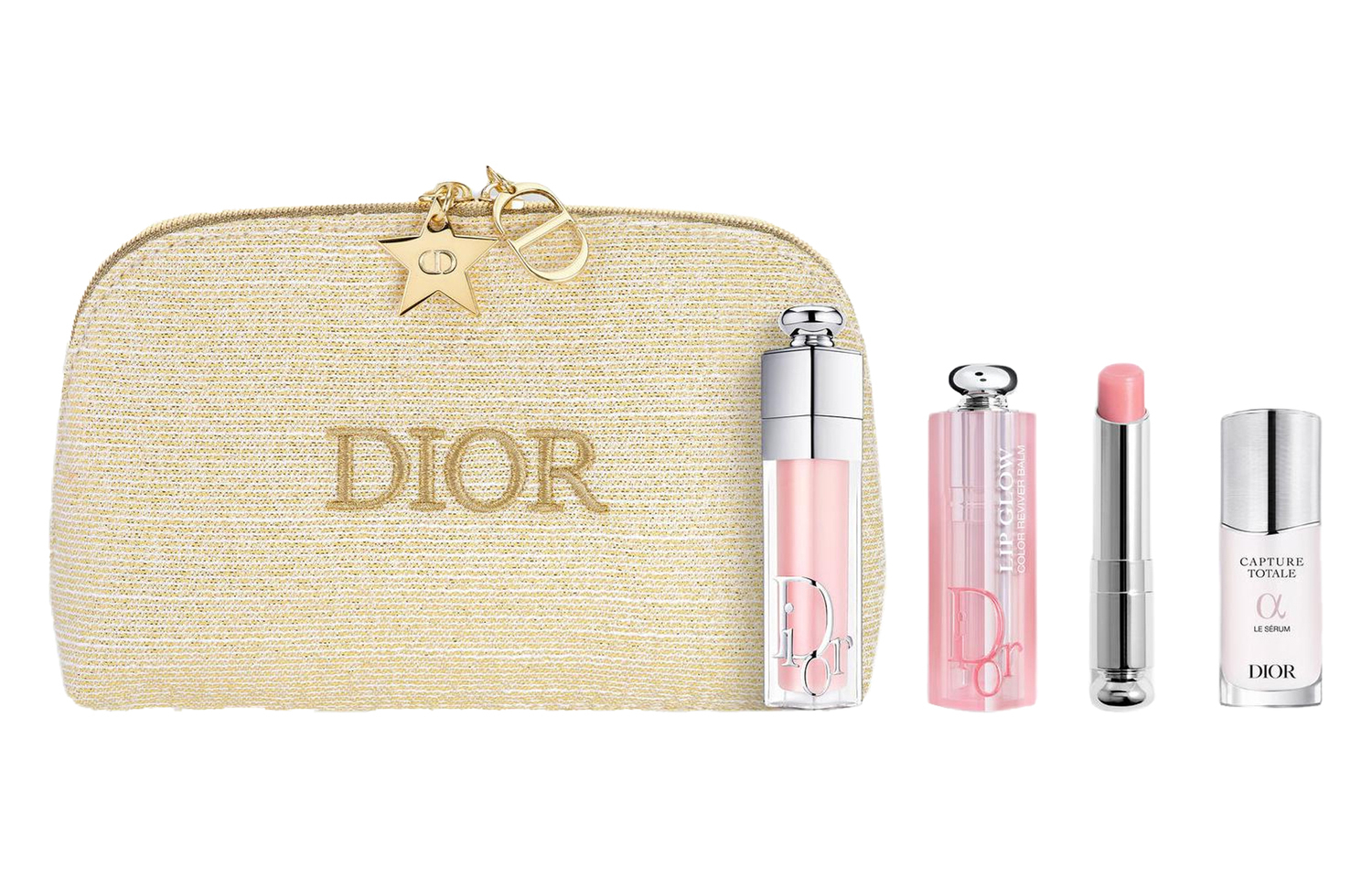 

2024 Limited Lip Care Makeup Sets Комплексное увлажнение для лица 6мл+3,2г+10мл+косметичка DIOR, enchanting plumping lip gloss 6ml+enchanting lip balm 3.2g+vitality serum 10ml+makeup bag