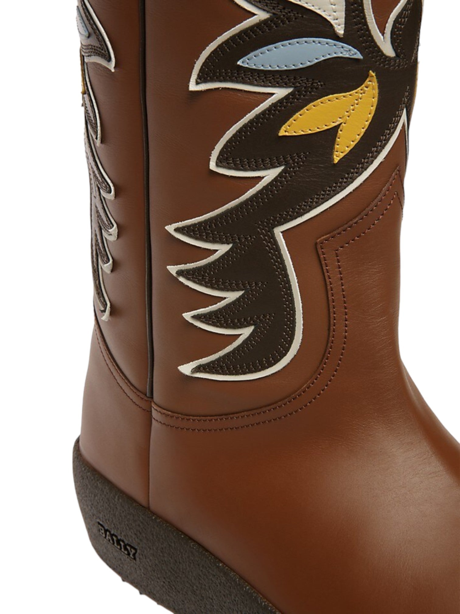 Bally Chambery 6302937 Мужские сапоги до колена из кожи Cuero/Ebano, цвет multi — фото 2