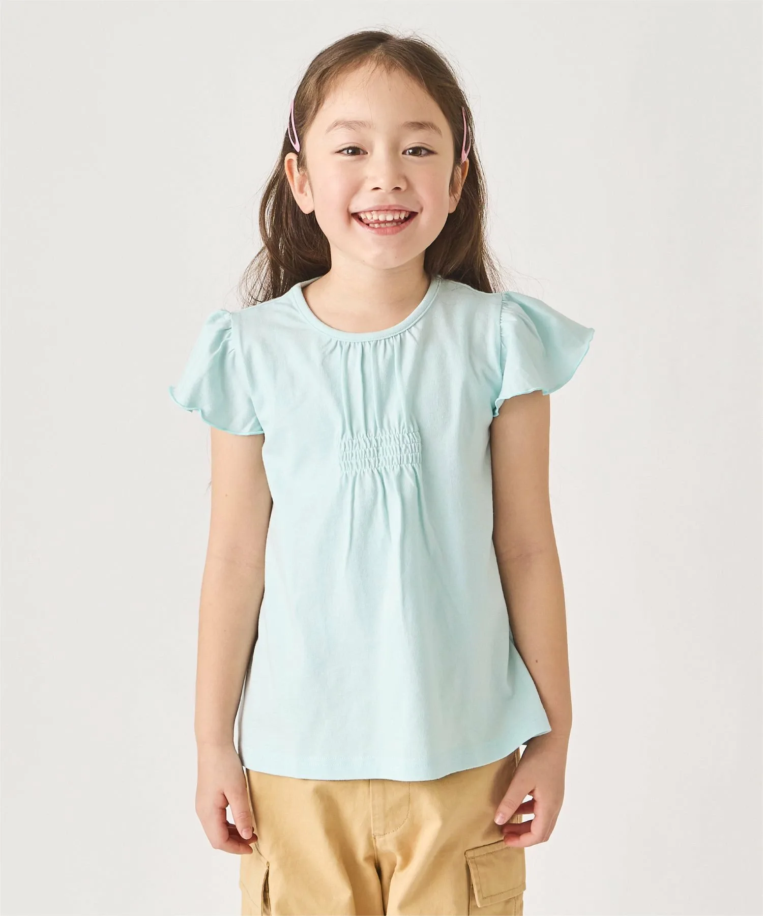 Топ с оборками на рукавах Ever Closet, mint