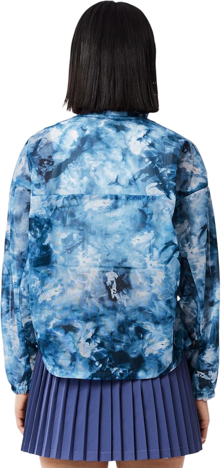 Куртка спортивная Lacoste Primerose/Cosmic с принтом крокодила — фото 3