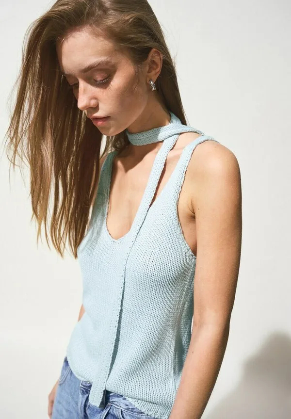 Подростковый топ Mango Kids, Blue — фото 4