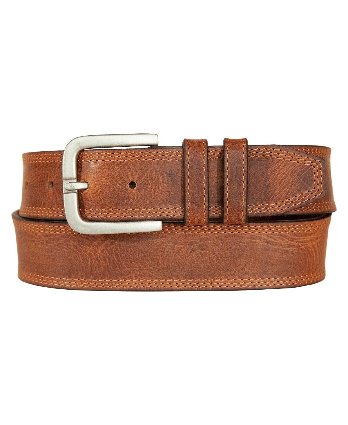 

Мужской кожаный ремень с тройной иглой, прошитый Lucky Brand