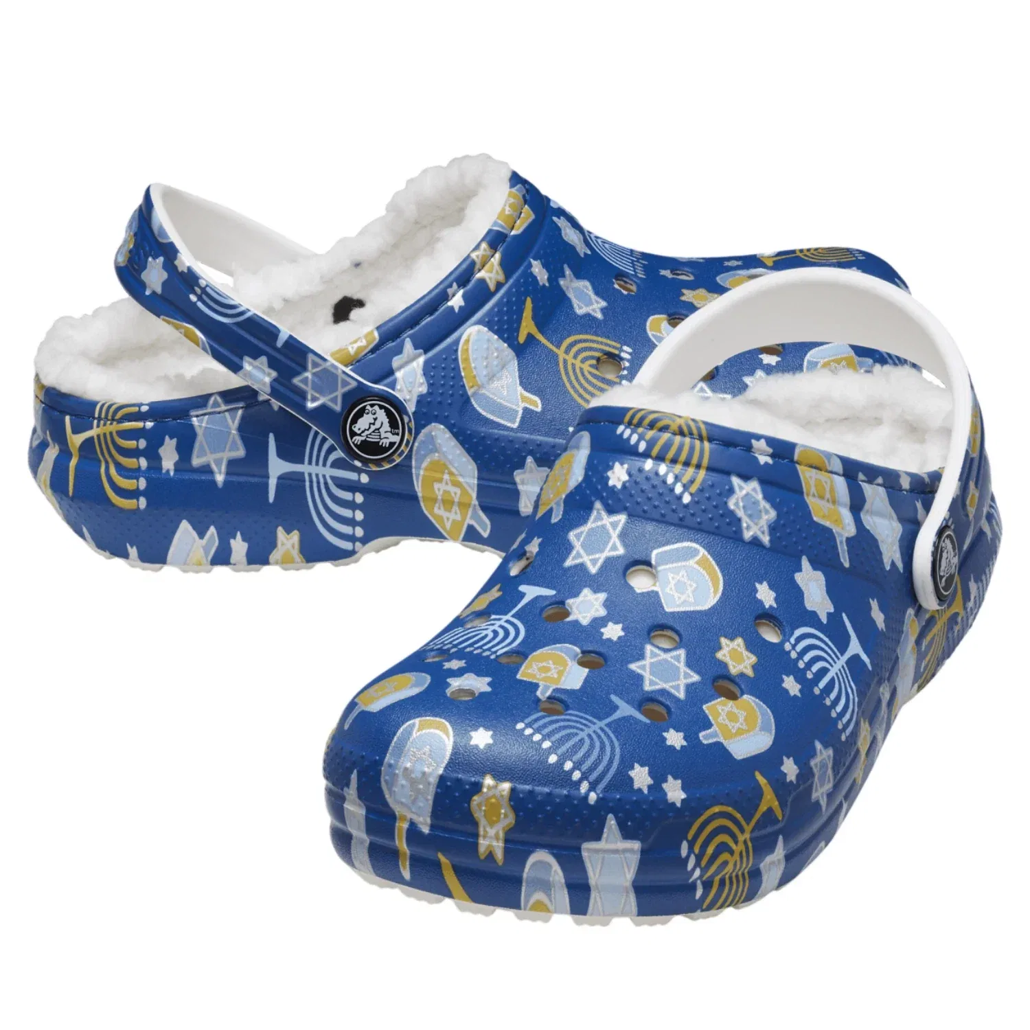 Crocs Classic Lined Hanukkah 209327-90H Clog Multi Comfort Shoes JAX1247