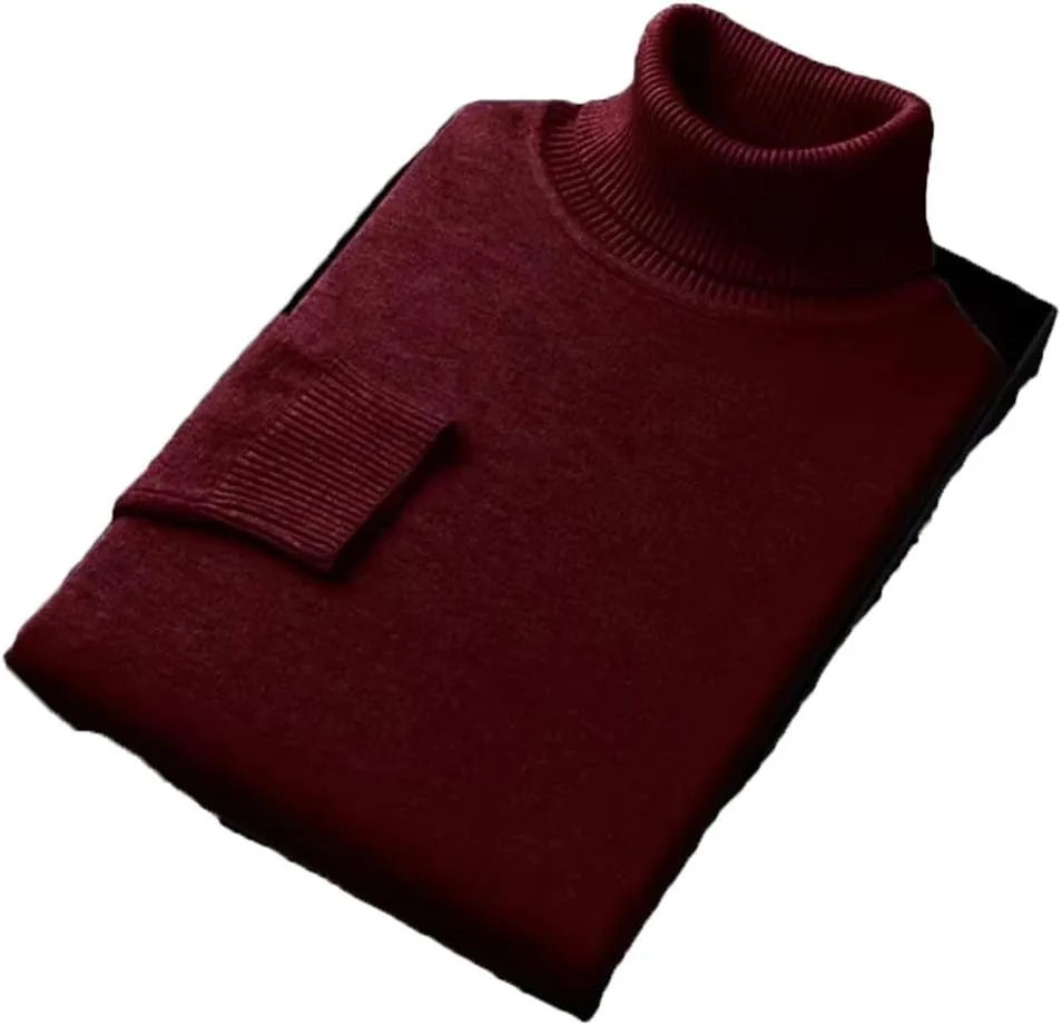 

Мужской свитер с высоким воротником Slim Fit