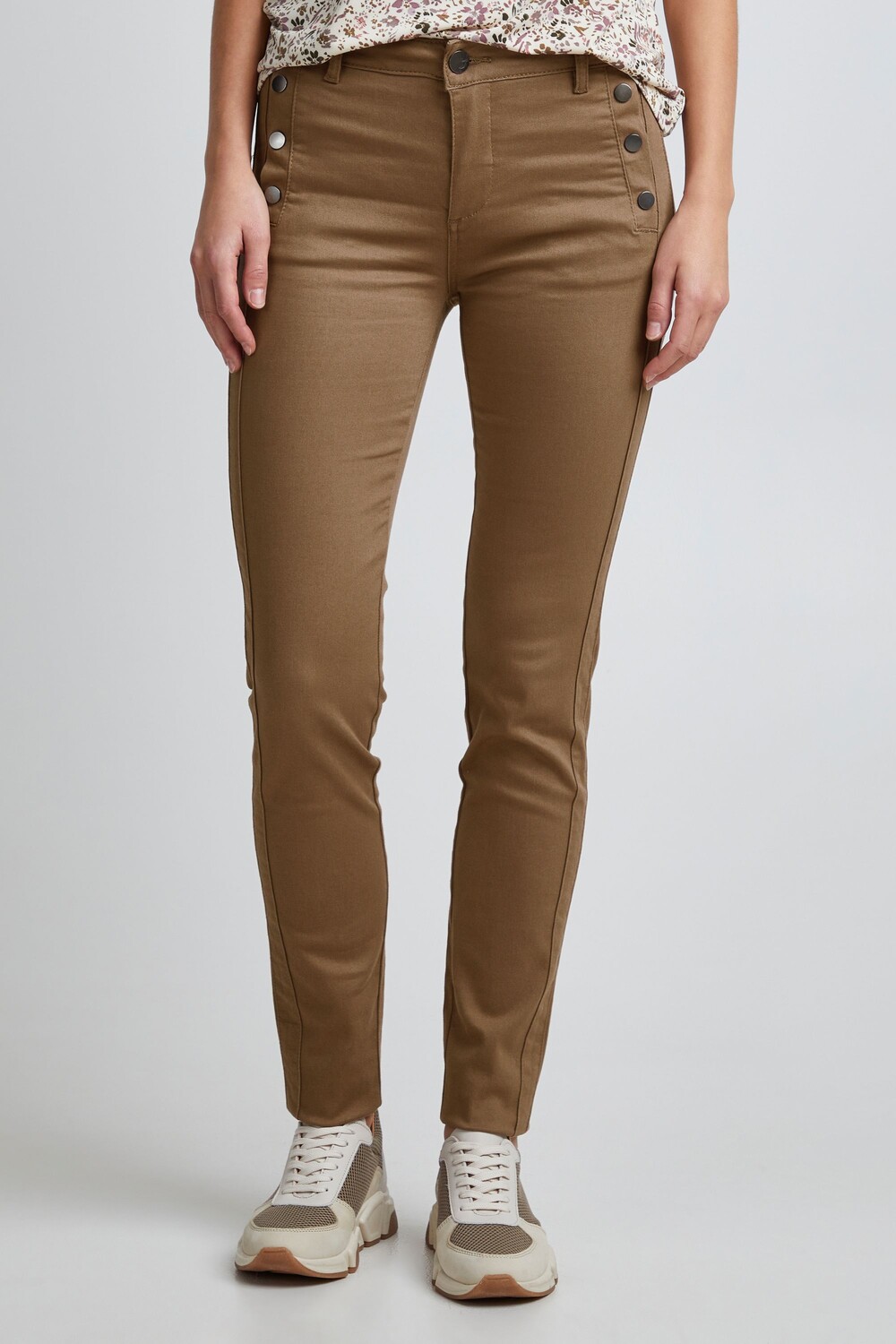 

Брюки Fransa Röhrenhose, розовый