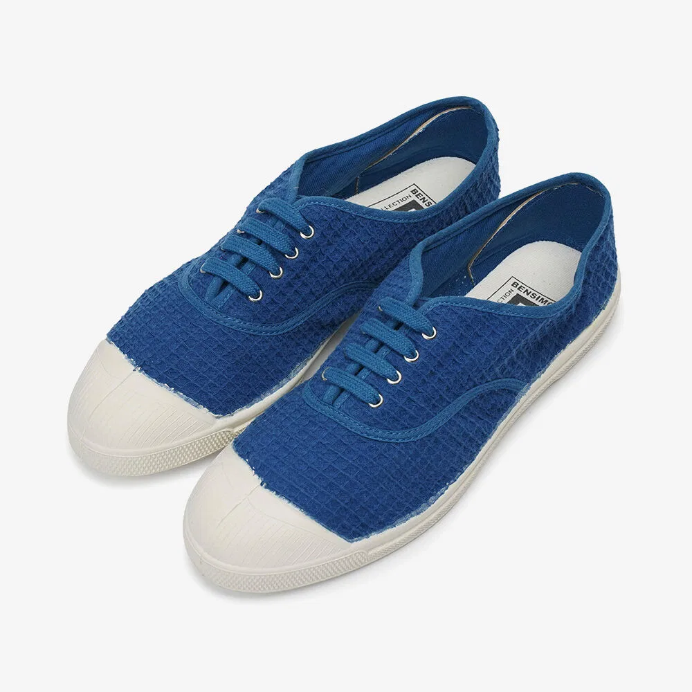 Мужские низкие кеды Tennis Lacet Waffle синего цвета от Bensimon — фото 3