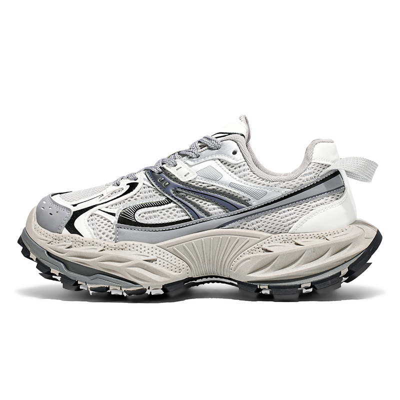 

Wooden Rabbit Амортизирующие, устойчивые к истиранию, дышащие, увеличивающие рост низкие массивные кроссовки мужские серые, цвет Gray