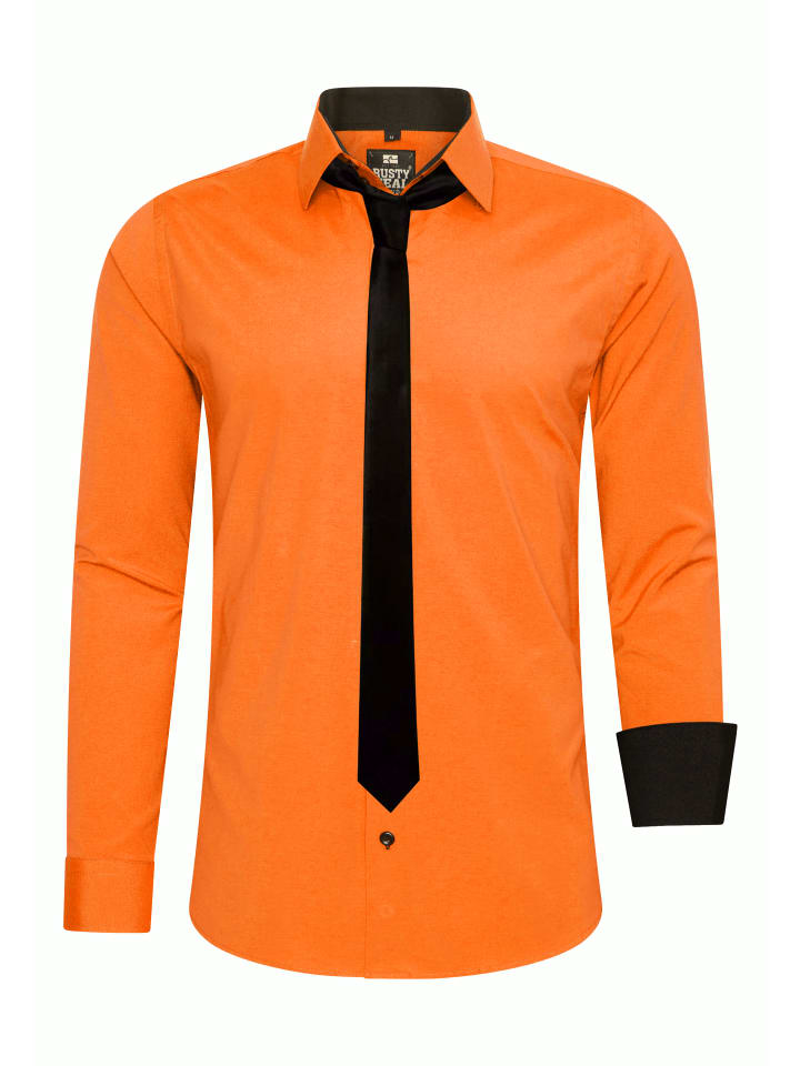 

Rusty Neal Рубашка и галстук оранжевого цвета