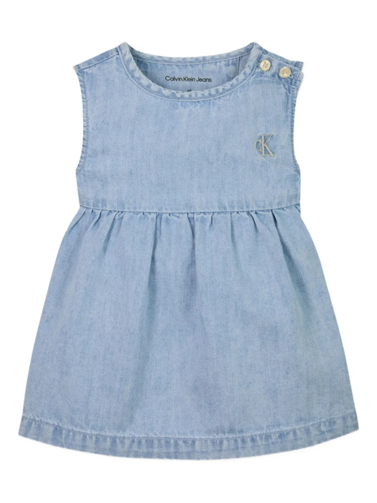 

Calvin Klein Kids платье с вышитым логотипом, синий
