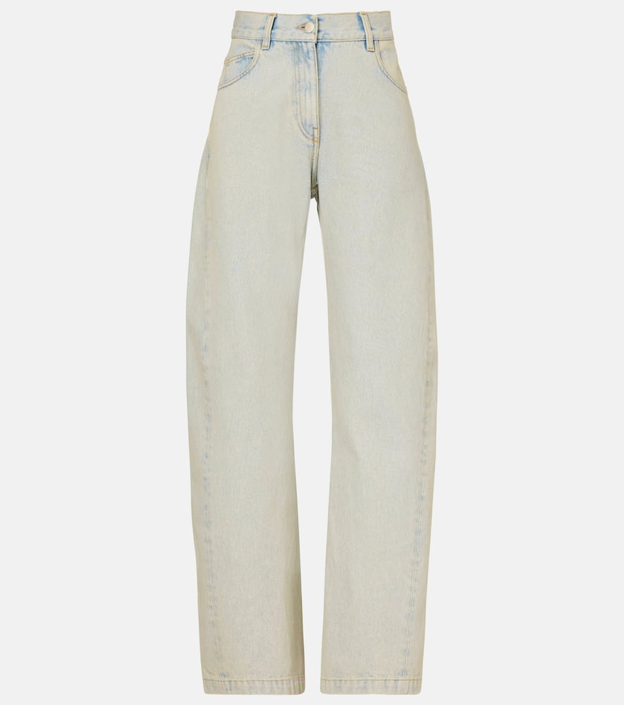 

Джинсы с широкими штанинами средней посадки Calvin Klein Collection, Medium Light Blue