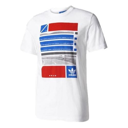 

Футболка originals archive label printing short sleeve white Adidas, белый