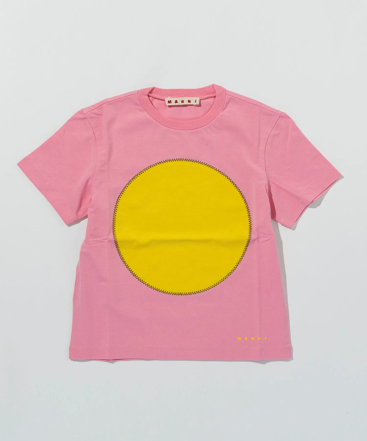 Футболка MARNI Kids & Junior круглая горловина розовая