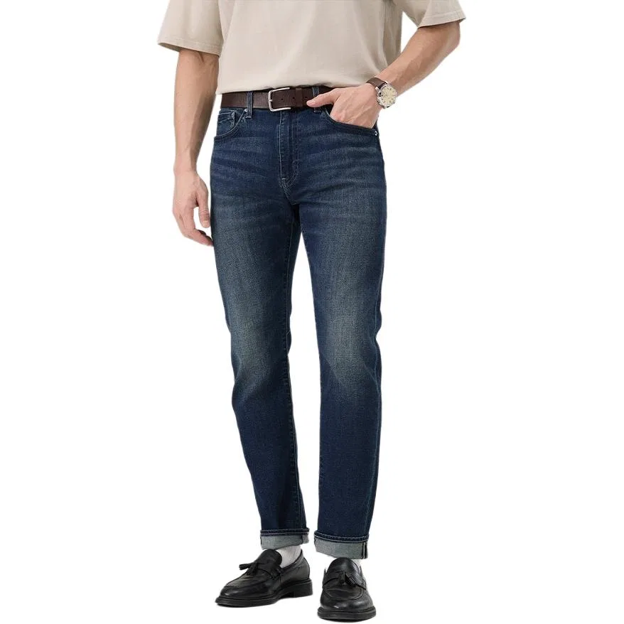 Джинсы Ice Cool Series мужские темно-синие moderate tapered Levis, Dark Blue — фото 4