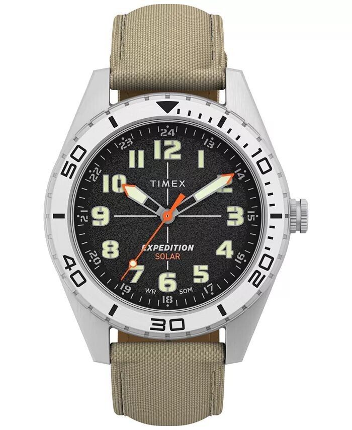 

Мужские аналоговые часы Expedition Field из материала солнечного загара, круглый ремешок 43 мм Timex