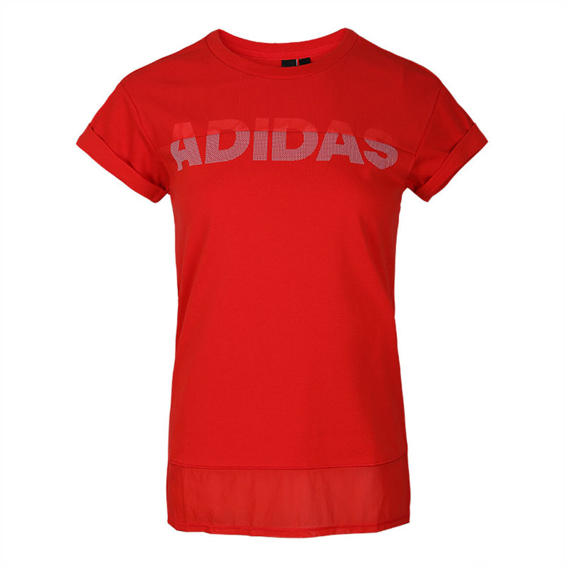 

Футболка женская красная Adidas