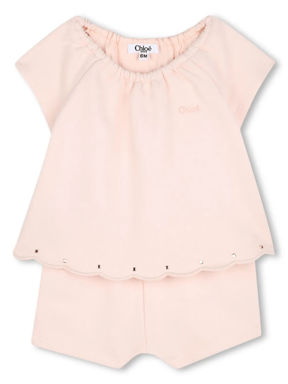 

Комбинезон из органического хлопка Chloé Kids, розовый