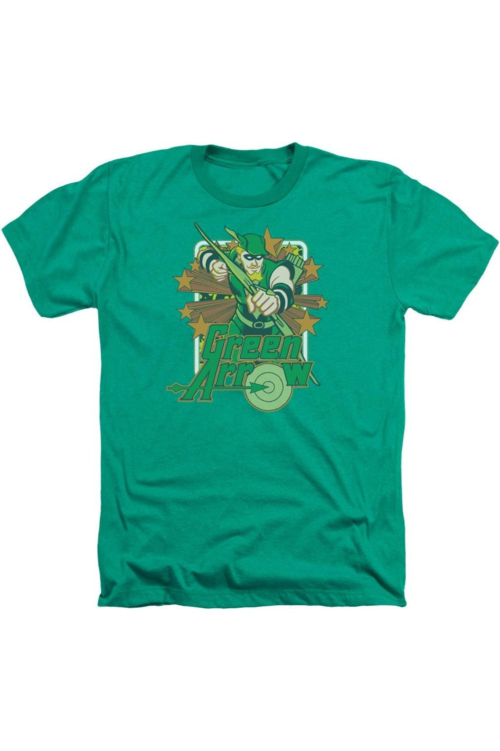 

DC Comics Green Arrow Stars Adult Heather Tee / Футболка Gildan