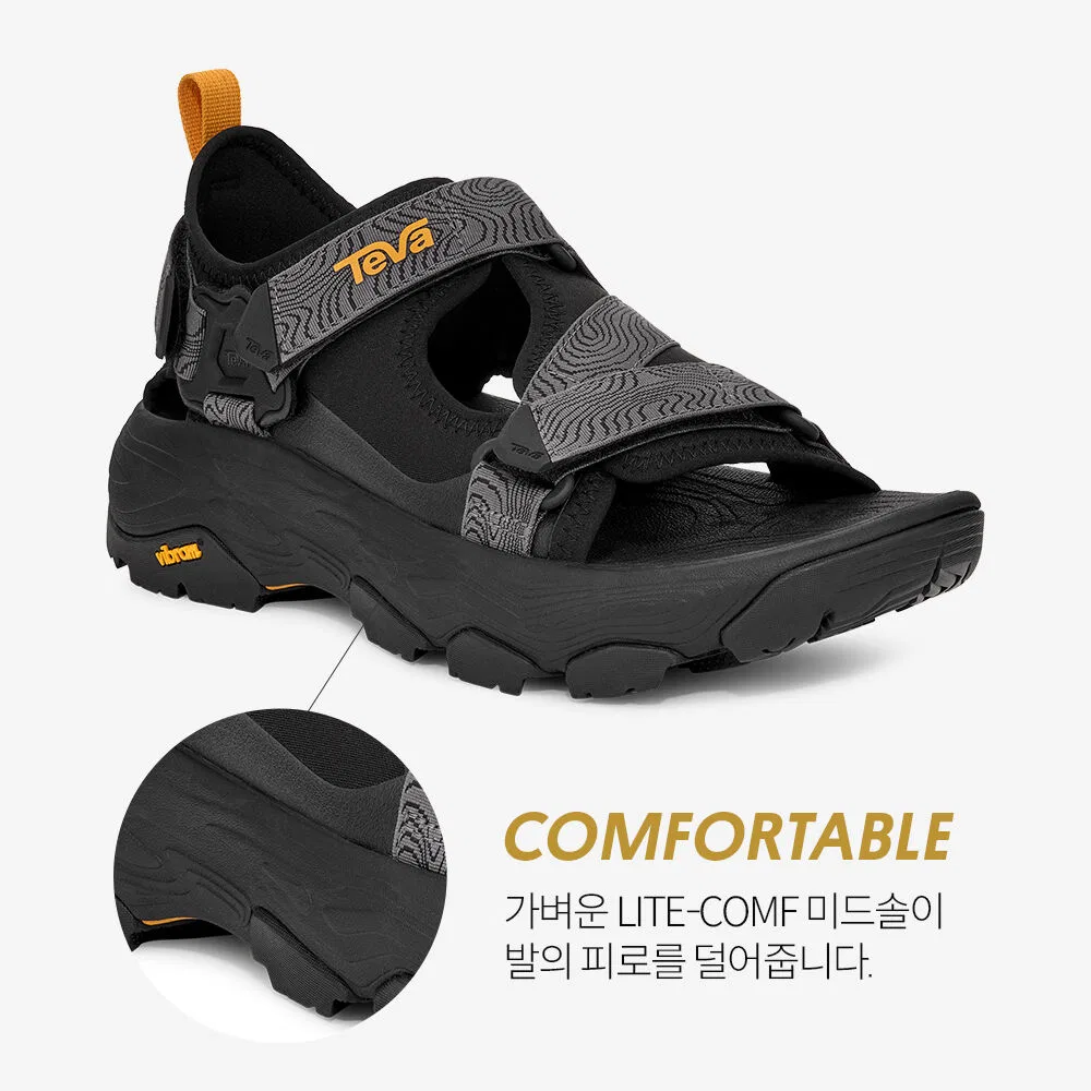 Мужские чёрные сандалии Grandview Max с подошвой Vibram от Teva — фото 3