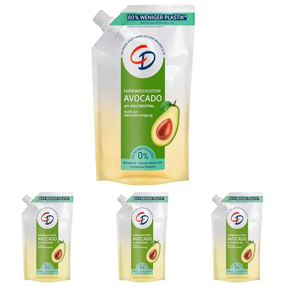 Лосьон для мытья рук CD Avocado в сменном пакете, 500 мл (4 шт.) Cd