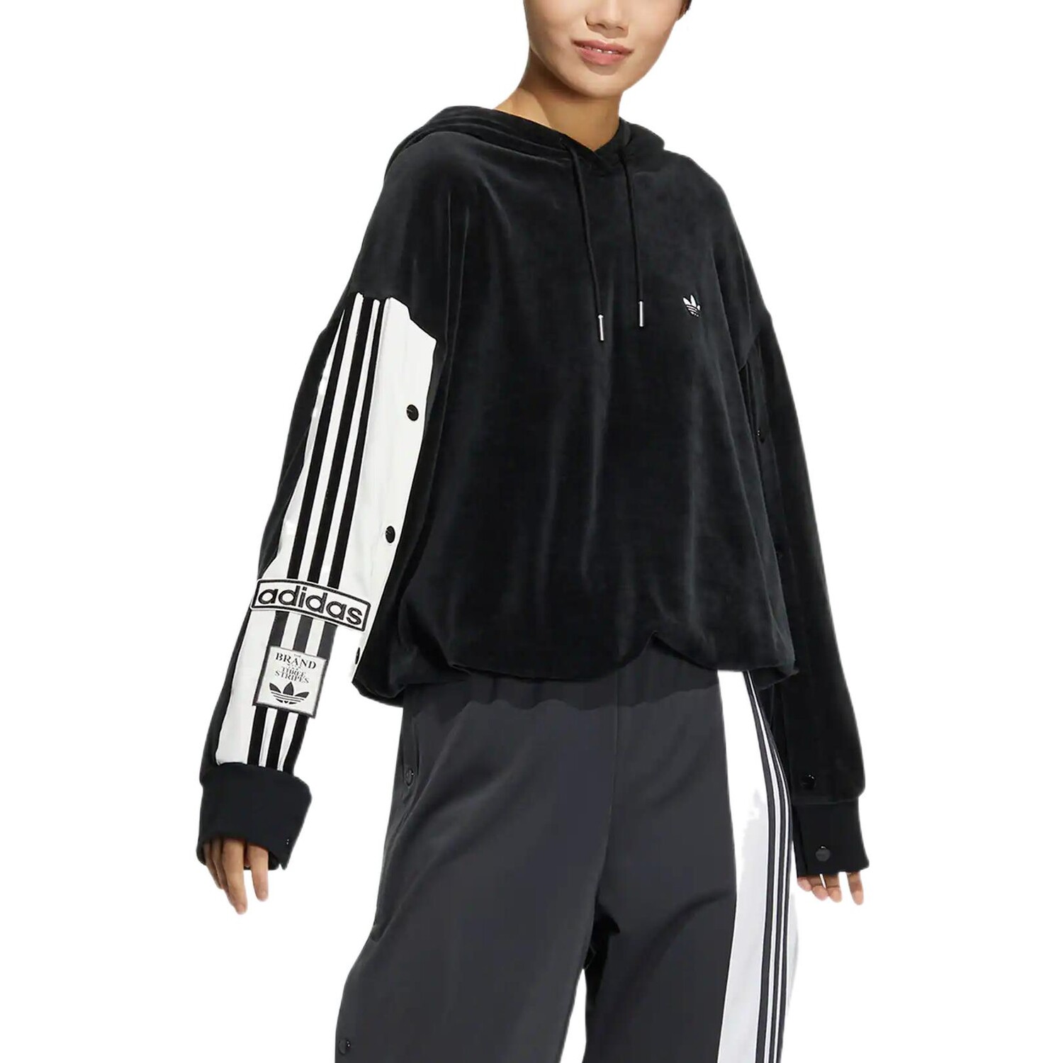 Женская толстовка Adidas Originals, черная — фото 4