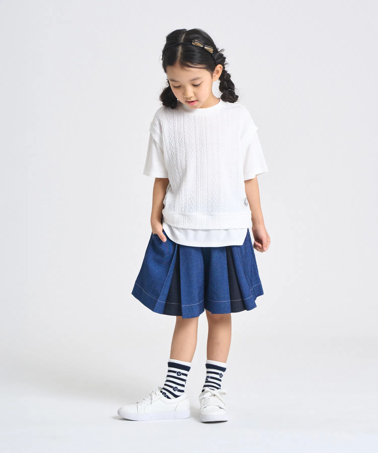 Детская футболка COMME CA ISM с имитацией жилета — фото 2