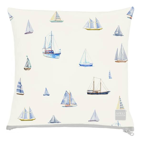 

Декоративная подушка Apelt 3911, 39x39x10 см цвет weiß/blau