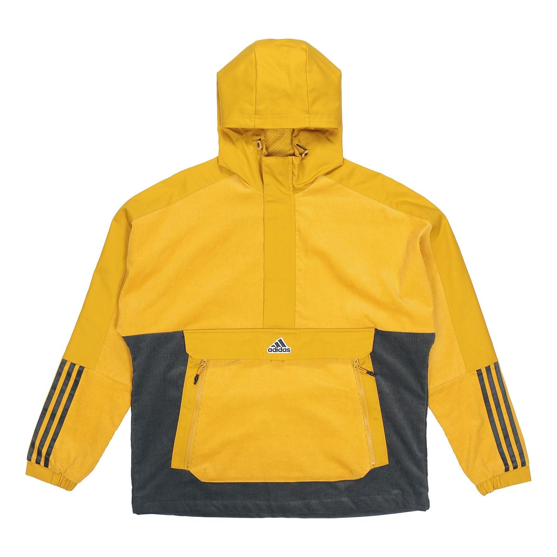 

Куртка adidas M Corduroy Ank Half Zipper Colorblock Sports hooded Logo Jacket Brown HD0366