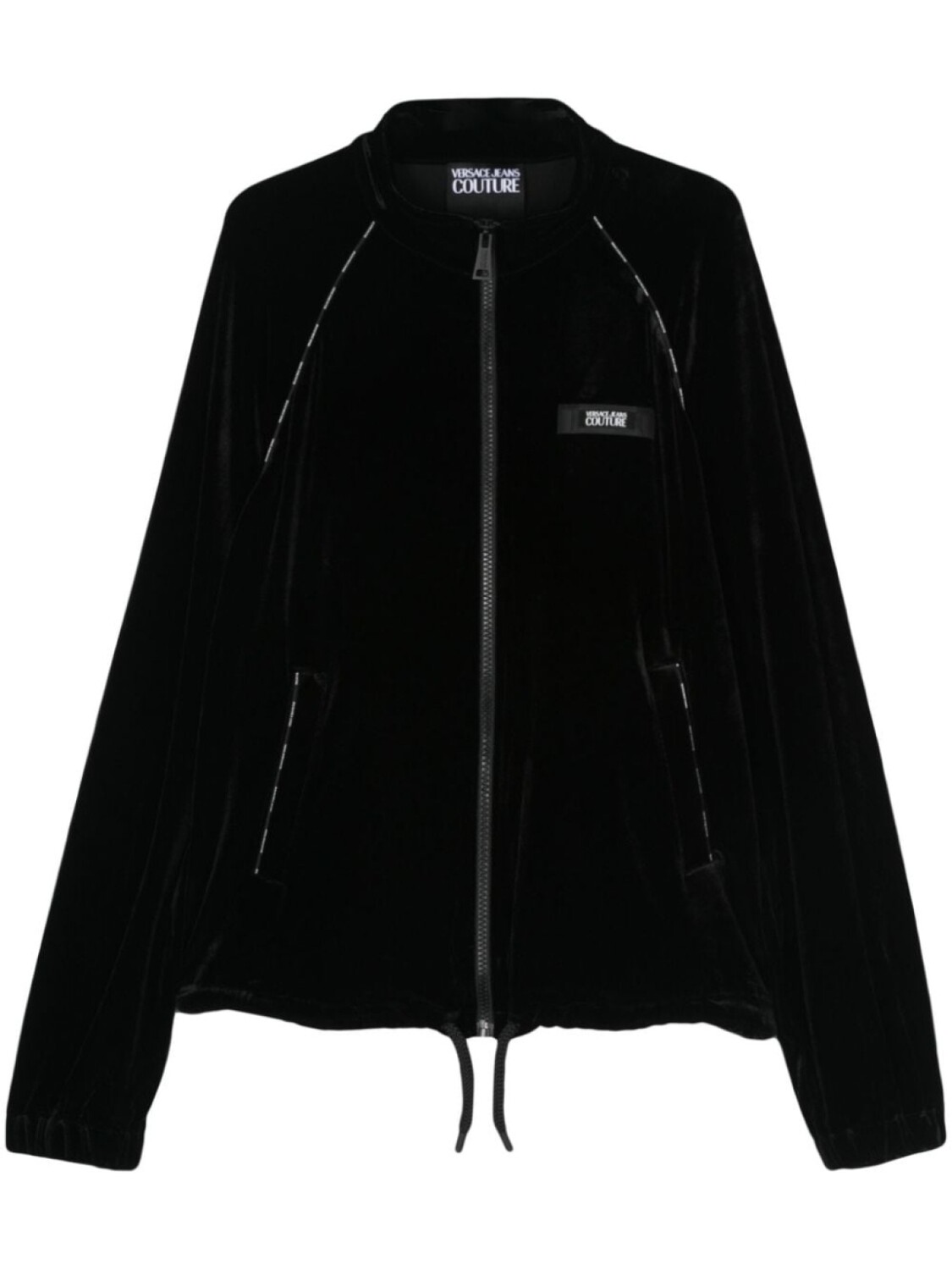 

Versace Jeans Couture велюровая куртка с логотипом, черный