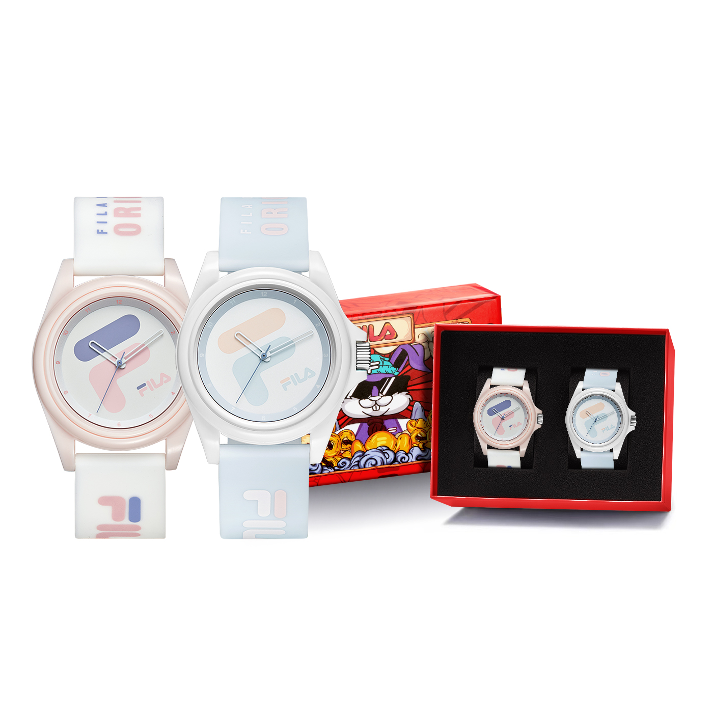 

FILA Часы 6113 Collection Wrist Watch Quartz Movement Silicone Strap 39mm White Dial Unisex