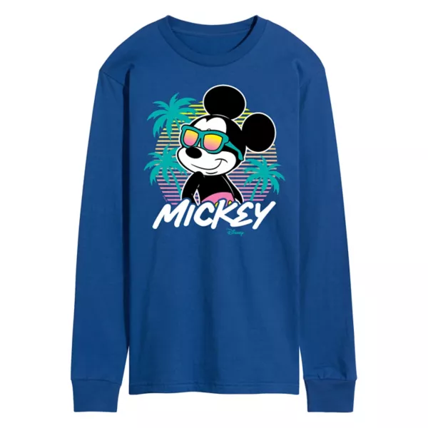 

Футболка мужская с принтом "Микки на закате" Disney, синий