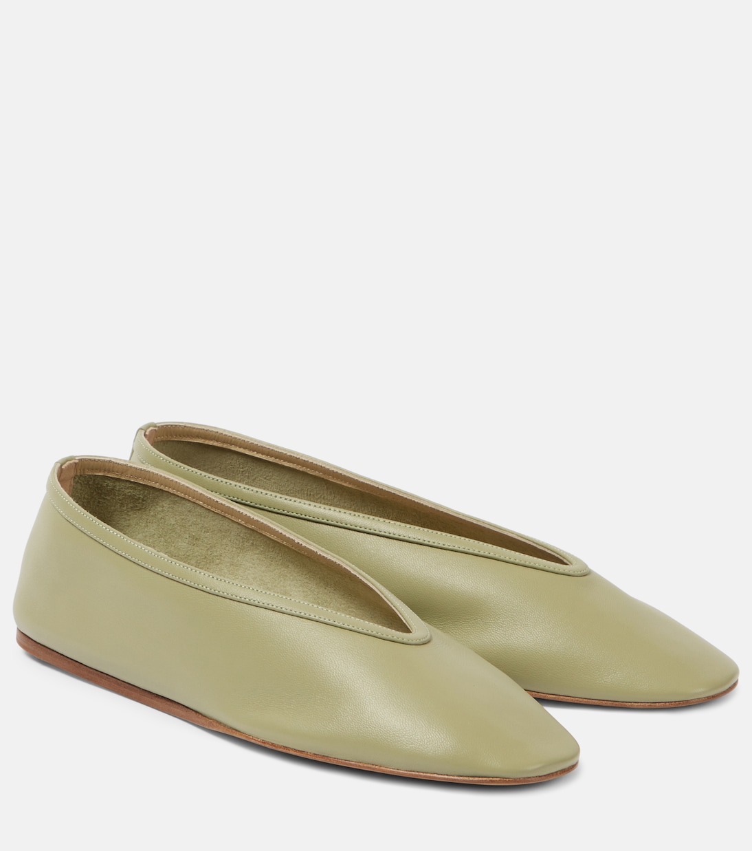Кожаные балетки Luna Le Monde Béryl, Pistachio
