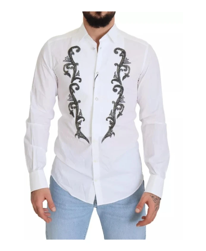 

Хлопковая рубашка Dolce & Gabbana, белый