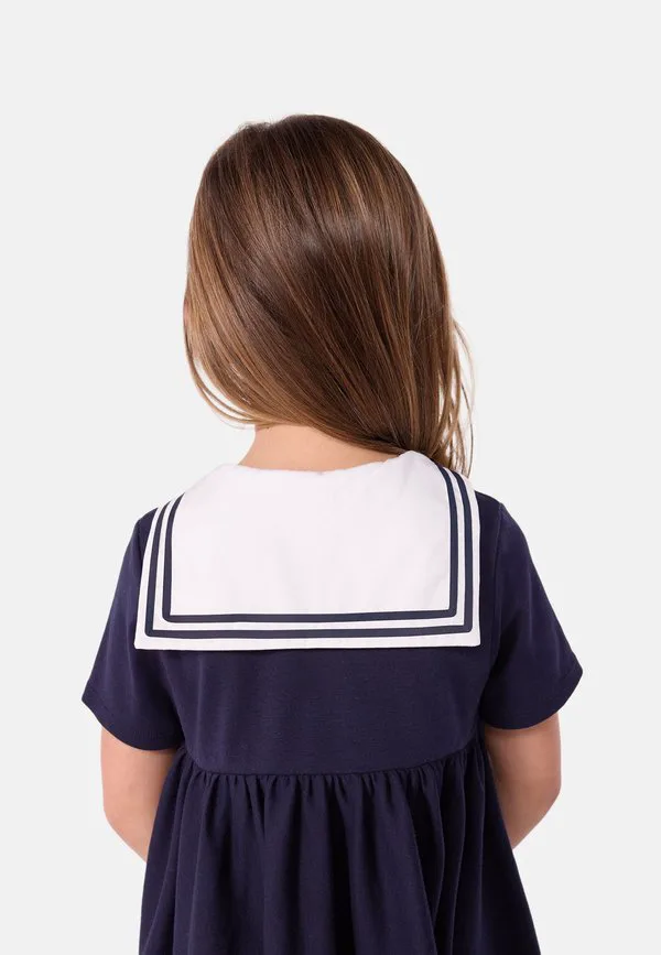 Платье-Халат из трикотажа Petit Bateau, Dark Blue — фото 3