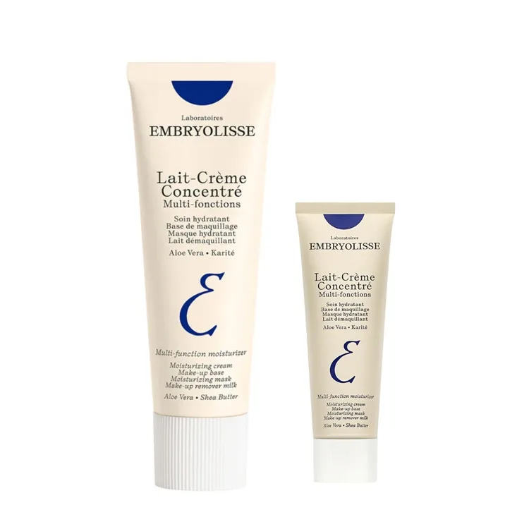 Embryolisse Тонирующая увлажняющая основа для макияжа dark blue, выравнивающая тон кожи, 75 мл, Two-Piece Set: Hydrating Primer 75ml+Hydrating Primer 30ml