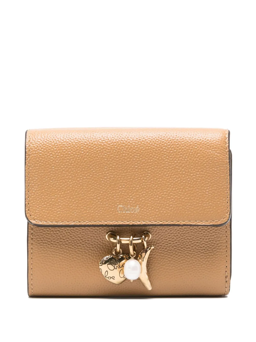 

Кожаный кошелек с подвесками CHLOÉ, коричневый